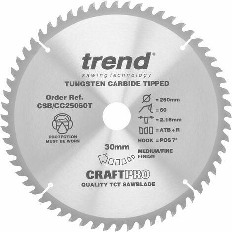 Hm / WIDIA Sega Circolare Per Alluminio 250 X 32 Z 60 Stehle Z. B. Elu Tgs 71 40 - Foto 5