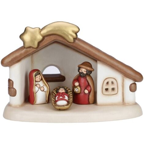 THUN® Presepe Completo Set Capanna: Sacra Famiglia Versione