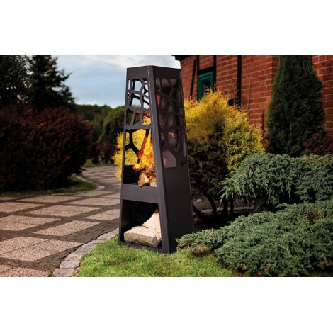 Garden Mile®, set per focolare in stile vintage, accessori per focolare, carbone, fuoco, legna, secchio in metallo per carbone, legna da ardere e ramoscelli