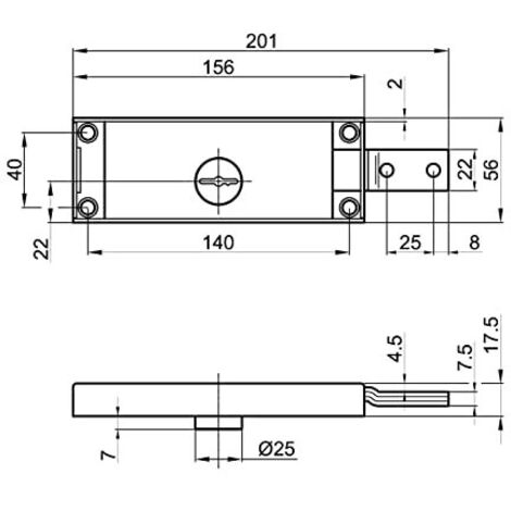 Serratura Elettrica ASSA ABLOY CORNI NF5011/1Z Per Cancelli - Acciaio Zincato - Foto 7