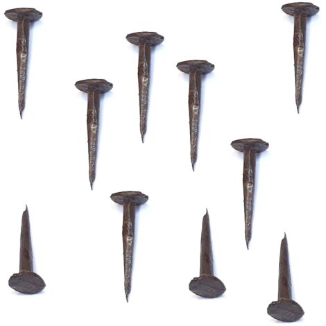 cyclingcolors 10x chiodi chiodini 6x16mm coprivite copridado acciaio bronzato bronzo ruggine vintage antichi mobili ferro vecchio metallo porta decorativo (1/3)