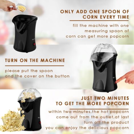 Macchina Per Popcorn Piccola Da 1200 W, Con Misurino Di | FindTheDeal - 6