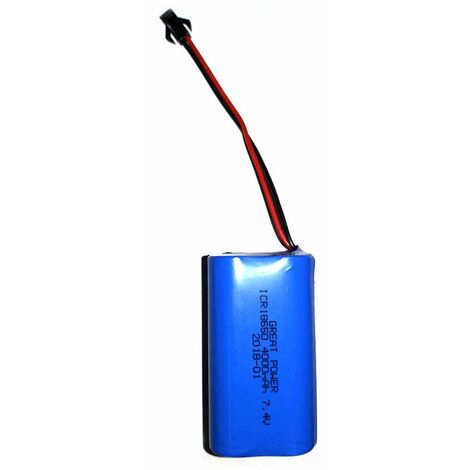 Velamp Batteria agli ioni di litio BATTIR867, 7,4 V, 4400 mAh standard 4 x18650. 500 cicli con spina, blu