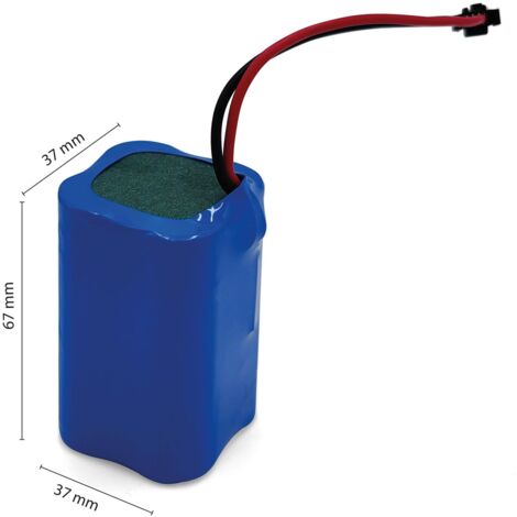 Velamp Batteria agli ioni di litio BATTIR867, 7,4 V, 4400 mAh standard 4 x18650. 500 cicli con spina, blu