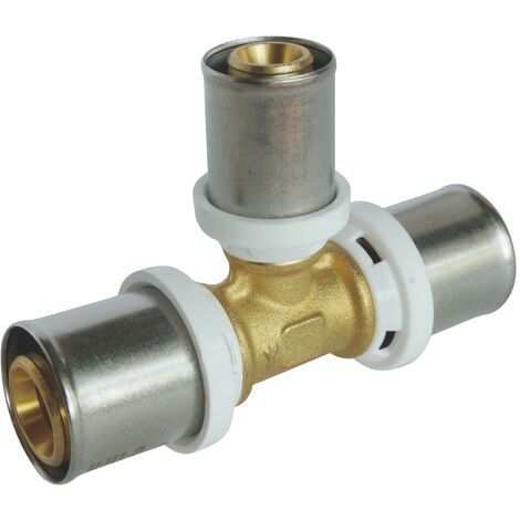 SOMATHERM FOR YOU - / 5720-20-16-20 - TE ridotto crimp tubo centrale multistrato Ø20 - Ø16 - Ø20 Permette una deviazione di diametro su un tubo multistrato Ø 16 Diametro tubo Ø20 (1/2)