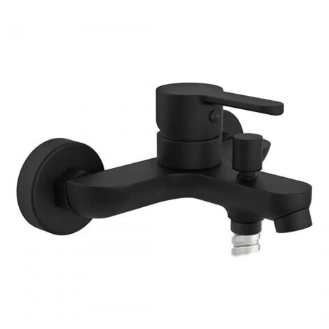 SCHÜTTE 44306, nero opaco, miscelatore per vasca da bagno, rubinetto