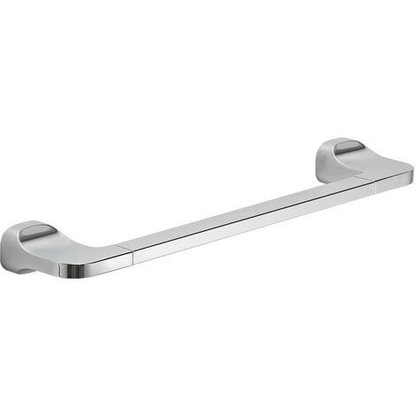 Gedy Krabi Porta Asciugamani CM.35, Colore Cromo, Componenti Realizzati in Acciaio Inox e Cromall, Garanzia 2 Anni, Misure 3,3 x 35 x 7 CM e Peso 0,315 kg, Design R&S, Cromato, 35 cm