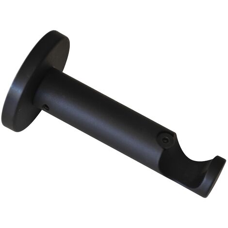 Supporto singolo chiuso per bastone tende D 28mm legno Errebi
