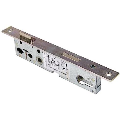 ABUS - Serratura ad incasso per porta tubolare ESR PZ LR Z 30 92 24-61746, argento