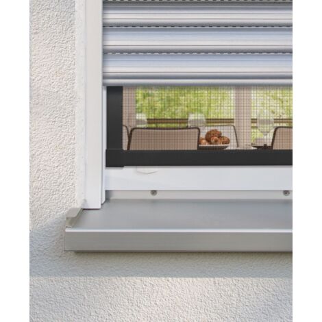 Schellenberg 70105 Porta Accessori, Set di connettori angolari Plus per finestre e Porte a zanzariera, Antracite