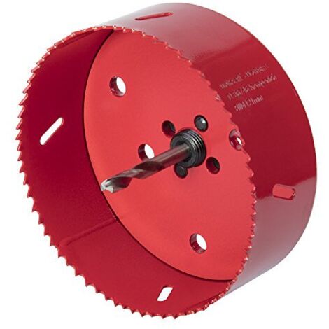 wolfcraft Sega a tazza BIM I 5497000 I Per materiali per costruzioni a secco, legno, plastica e metalli, profondità di taglio 40 mm