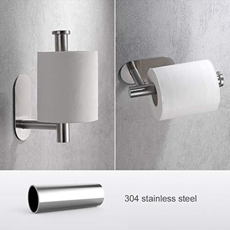 Ibergrif Portarotolo Carta Igienica Adesivo - Acciaio Inox Per Bagno, Cucina - Montaggio Senza Fori - Foto 10