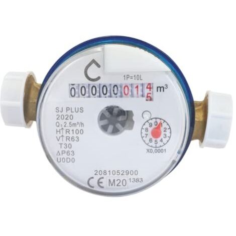 SOMATHERM FOR YOU Contatore divisionario getto singolo acqua fredda r100 20 x 27, No