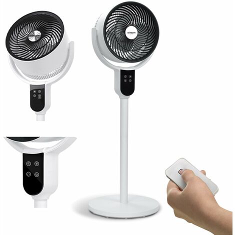 SNAG Ventilatore a Piantana Silenzioso con Telecomando - Display Digitale Touch, Timer 12 Ore, Potente Motore 50W, Pale Aerodinamiche, Oscillazione 65°, Inclinazione 90° (1/5)