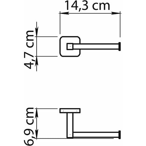 Porta Carta Igienica GEDY Tonga - Acciaio Inox E Cromall, Bianco Opaco - Foto 12