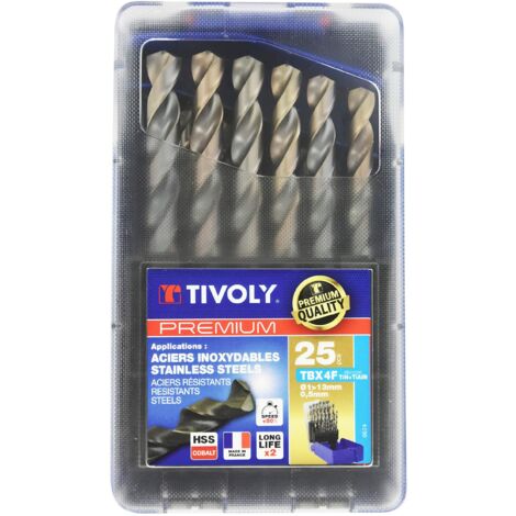 Tivoly 11900870016 MTF23 - Valigetta 23 pezzi, 6 maschi DIN 352 Gun + 6