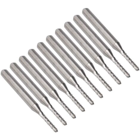 Fresa Monotagliente In Carburo Per CNC - Diametro 1.0mm - Foto 3