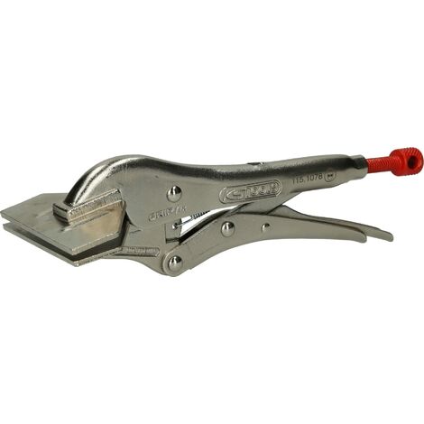 KS Tools 115.1076 Pinza a Morsetto con Ganasce Piatte, 205 mm