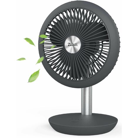 Ventilatore Da Tavolo Silenzioso Con Batteria 4000mAh - 4 Velocità, Inclinabile 90° - Foto 10