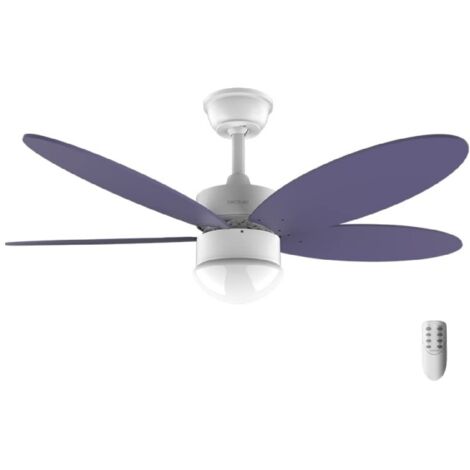 Cecotec Ventilatore da soffitto con luce EnergySilence Aero 4260 Purple. 40 W, motore DC, diametro 42" con 5 pale reversibili, luce LED, telecomando, timer, 6 velocità (1/5)