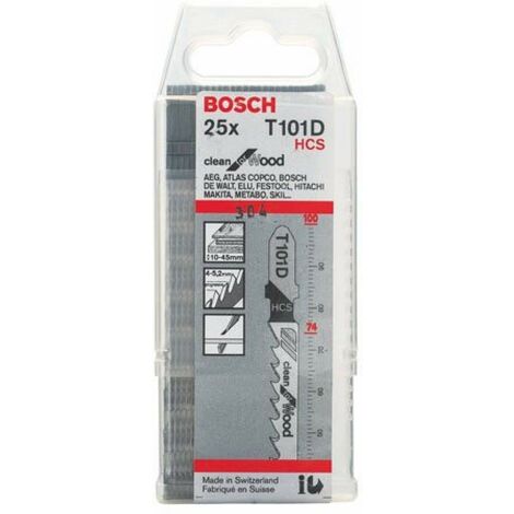 Bosch Lama per seghetto alternativo T 101 D Clean for Wood