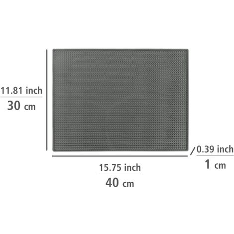 2 Pezzi Tappetino Scolapiatti in Silicone, 40 x 30 cm Scolapiatti