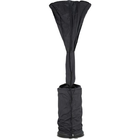 Copri Stufa A Fungo Relaxdays - Telone In Poliestere Idrorepellente 250x70 Cm, Nero - Foto 4