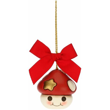 THUN Addobbo Natalizio Fungo Ronnie In Ceramica - Piccolo, Decorato A Mano, Perfetto Per L'Albero Di Natale - Foto 8