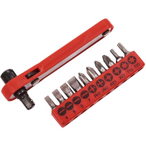 Amtech L1560 Cacciavite a Cricchetto Offset, Multicolore (1/4)