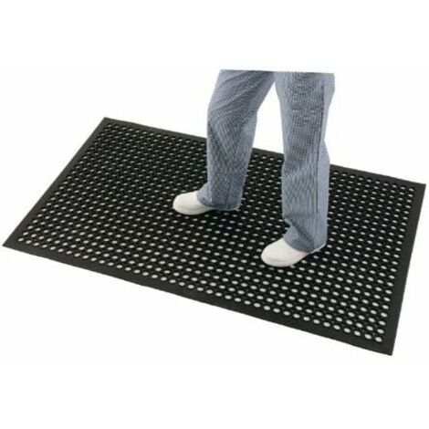 Bolero, tappetino anti fatica nero, 12 x 1500 x 900 mm, tappeto per pavimento commerciale (1/5)
