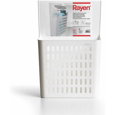 Rayen Guardaroba Multiuso Appendiabiti Multifunzionale Nessuna Installazione Richiesta Dimensioni: 36 x 24 x 10 cm, Poliuretano, Bianco, 36x24x10 cm (1/4)