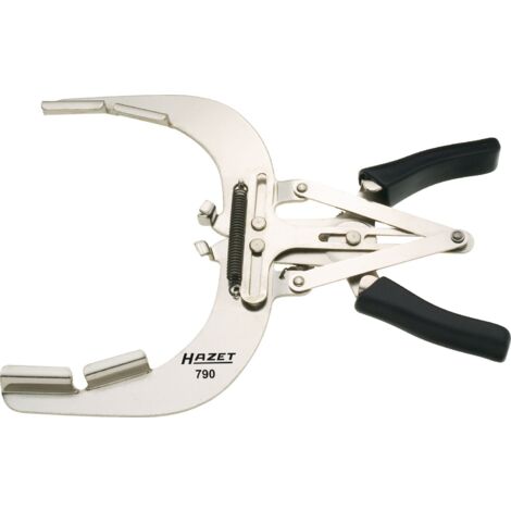 Hazet 790-1 Pinza per Segmenti di Pistone, Argento, Lunghezza 220 mm