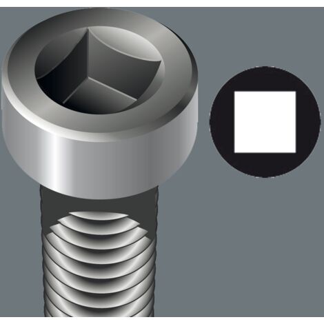Wera, 368 Giravite per viti ad incavo quadro, 2 x 300 mm