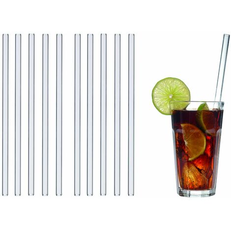 Set Di 2 Cannucce In Vetro Trasparente Con Cuori Rossi Cœur | Maisons - Foto 2