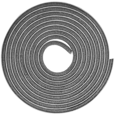 cyclingcolors guarnizione antipolvere non adesivo Paraspifferi Spazzola Porte e Finestre scorrevoli tapparelle, 4,8mm x 10mm x 10m