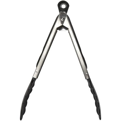 Fackelmann USBXNCD1954 Pinza Multiuso 27 CM. FM, Acciaio Nylon elastomero,  Nero