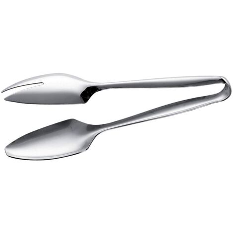 PIAZZA - Pinza da Cucina per Servire in Acciaio Inox, Molla Ideale per Servizio al Tavolo, Comoda e Maneggevole da Utilizzare - Lunghezza 23 cm - Made in Italy (1/2)