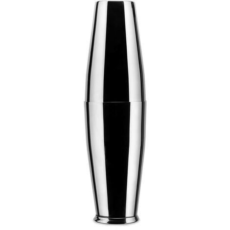 Alessi Boston Shaker, Accessori Cocktail, Acciaio Inossidabile 18/10 Esterno Lucido, Interno Satinato, Inox, Taglia Unica (1/4)