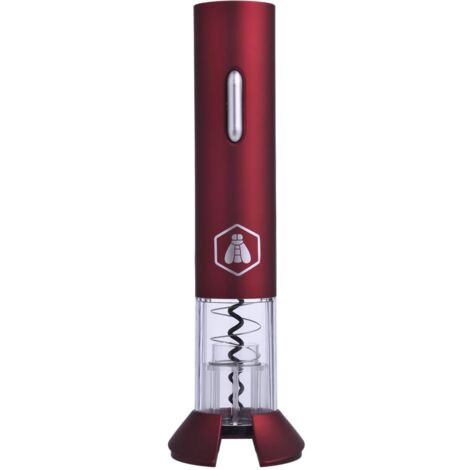 LAGUIOLE - Cavatappi Elettrico con Supporto Tagliacapsule - plastica - rosso (1/4)