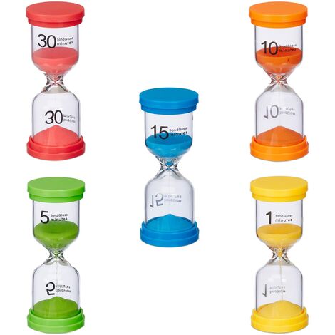 Set Di 10 Timer A Sabbia Da 3 Minuti - Per Giochi, Cucina E Attivit&agrave;