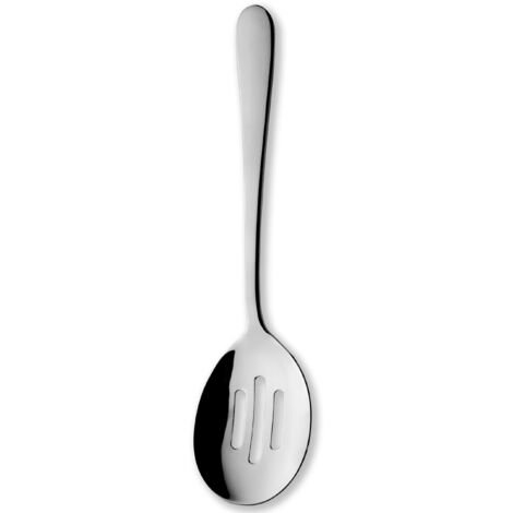 Grunwerg SSVGWDR/C Cucchiaio da Portata scanalato, Acciaio Inossidabile, Nero (1/4)