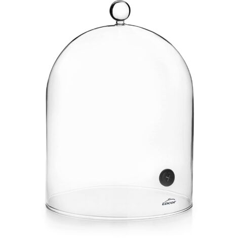 Lacor - 61811 - Campana para Ahumador de Cócteles, Tapa de Cristal con Válvula, Vidrio Borosilicato, Max. 200ºC, Ø18.5 cm, Alto: 22 cm (1/5)