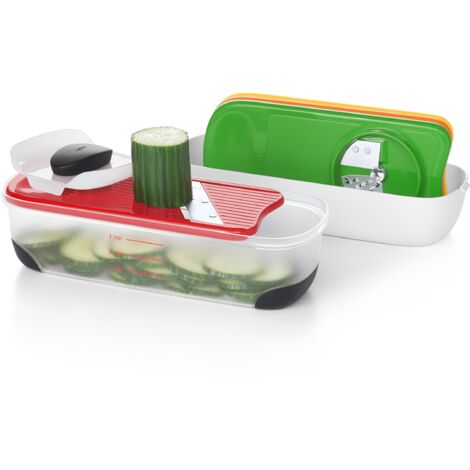 OXO Good Grips Set Spiralizzatore, Grattugia alimentare e Mandolina Multiuso con Contenitore (1/5)