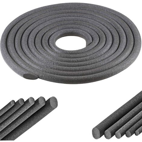 cyclingcolors nastro in schiuma PE isolante sigillante giunti guarnizione cordone riempi fughe tondo porta finestra isolamento acustico (Ø6mm x 1 metro)