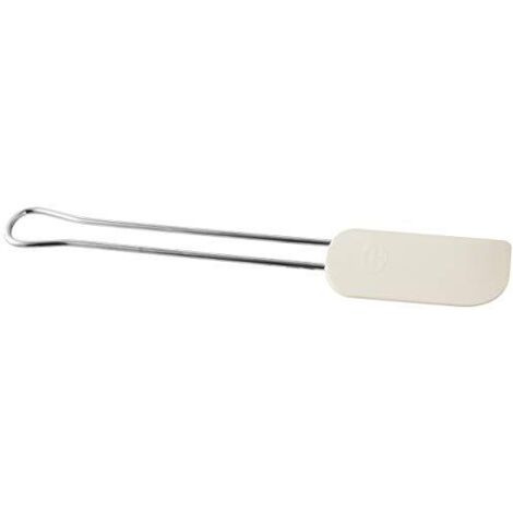 Dr. Oetker Professional Quality Kitchen Tools Dr.Oetker Spatola per Dolci con Manico in Acciaio Inossidabile e Parte Funzionale in Silicone (Colore: Bianco/Argento), quantità: 1 Pezzo, Panna, 26cm (1/4)