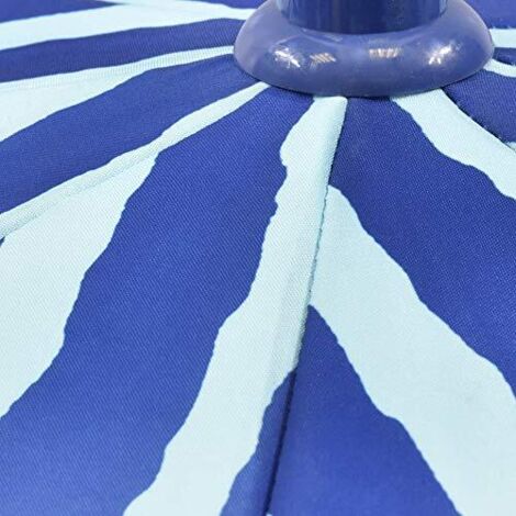 261452 OMBRELLONE DA Esterni con Palo in Acciaio Blu 180 cm EUR 29,63