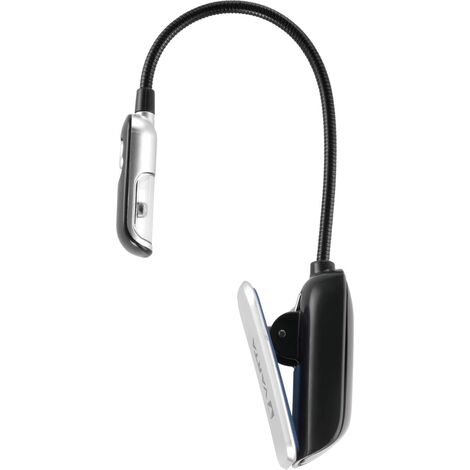 Book Light Varta 5mm LED incl. 2x batterie CR2032 lampada da lettura luce di lettura lampada da scrivania lampada con pinza luce da tavolo per Kindle, libri, leggii, tastiere - stelo flessibile (1/5)