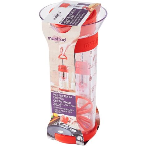 Miscelatore Twist'n'Mix Mastrad Per Impasti Liquidi - Senza Grumi, 700 Ml, Ricette Incluse, Rosso - Foto 10