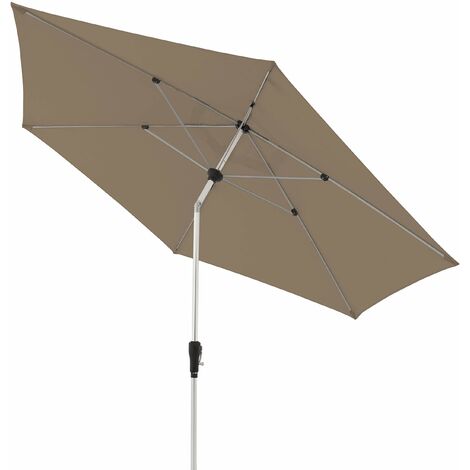 Doppler Ombrellone in Alluminio da 275 cm – Pieghevole con manovella per Balcone o terrazza, Resistente alla Pioggia con Protezione UV 80