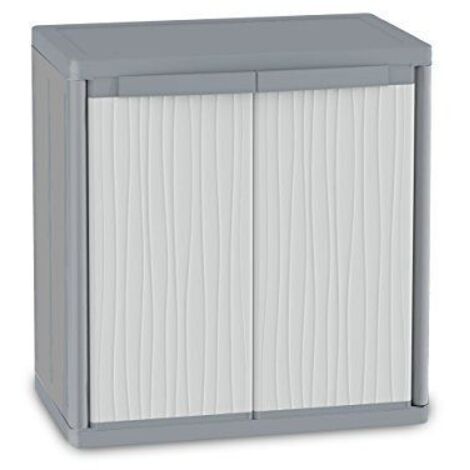 Terry, Jumbo 900 Wave, Armadio da Esterno Interno a Due Ante, 2 Ripiani Interni Regolabili. Materiale: Plastica, Dimensioni: 89,7x53,7x94,5 cm